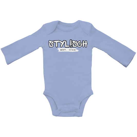#002 STYLISCH, Baby Premium Bio Bodysuite, Langarm