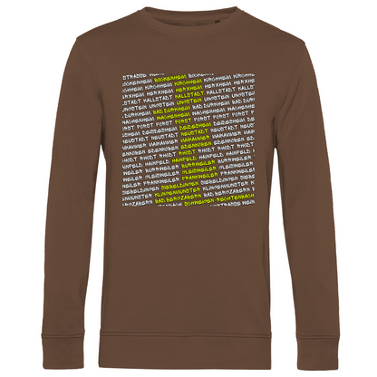 #002 Weinstraße, Herren Premium Bio Sweatshirt