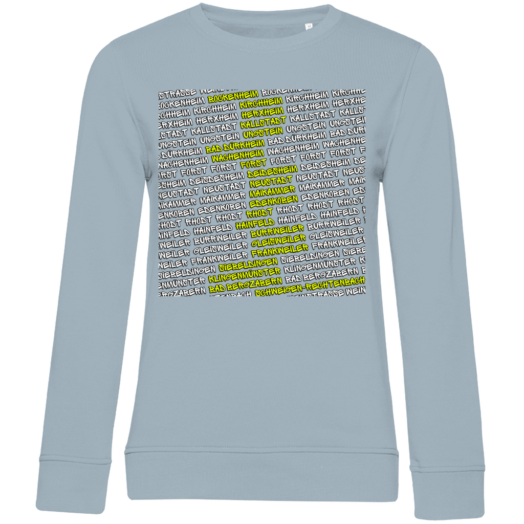 #002 Weinstraße, Damen Premium Bio Sweatshirt