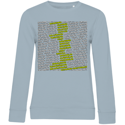 #002 Weinstraße, Damen Premium Bio Sweatshirt