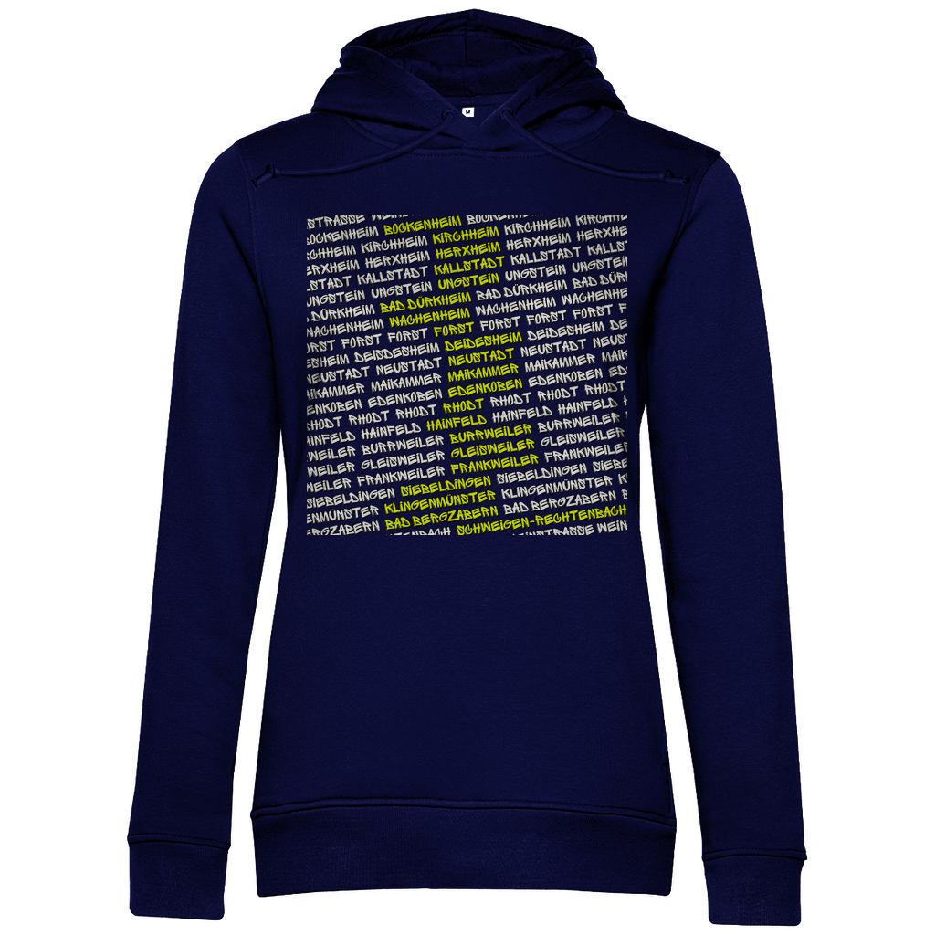 #002 Weinstraße, Damen Premium Bio Hoodie