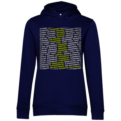 #002 Weinstraße, Damen Premium Bio Hoodie