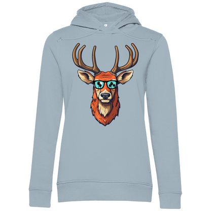 #001 Hirsch, Damen Premium Bio Hoodie
