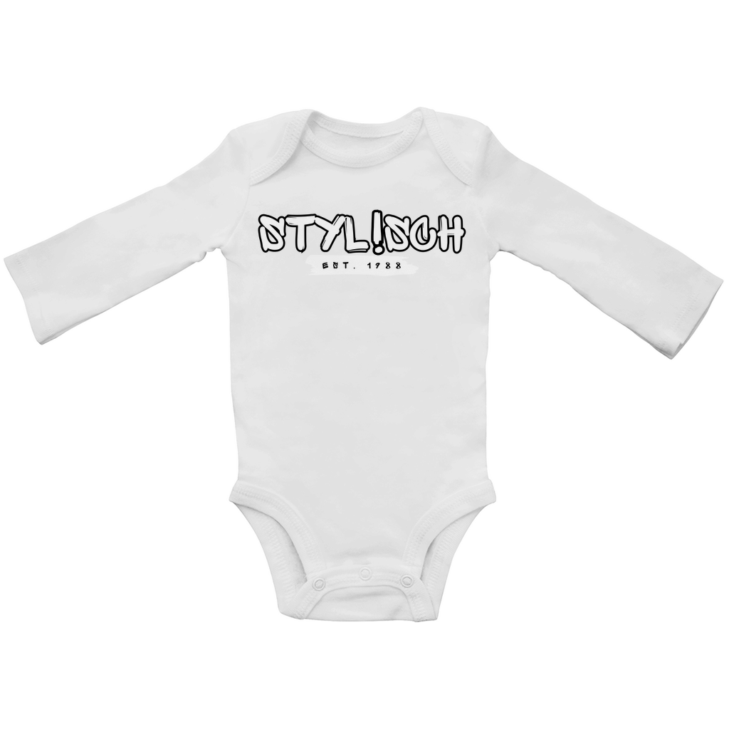#002 STYLISCH, Baby Premium Bio Bodysuite, Langarm