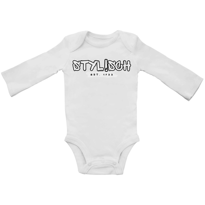 #002 STYLISCH, Baby Premium Bio Bodysuite, Langarm