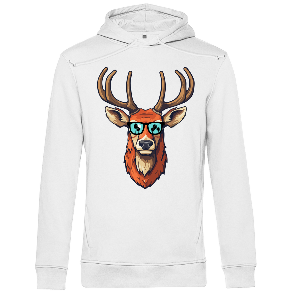 #001 Hirsch, Herren Premium Bio Hoodie