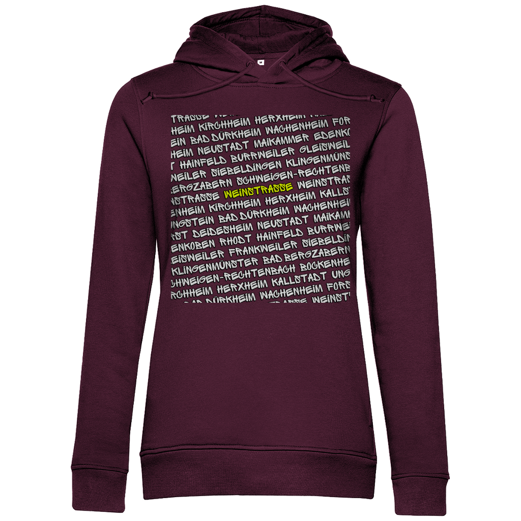 #001 Weinstraße, Damen Premium Bio Hoodie