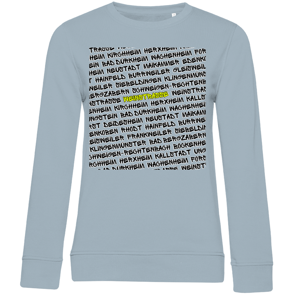 #001 Weinstraße, Damen Premium Bio Sweatshirt