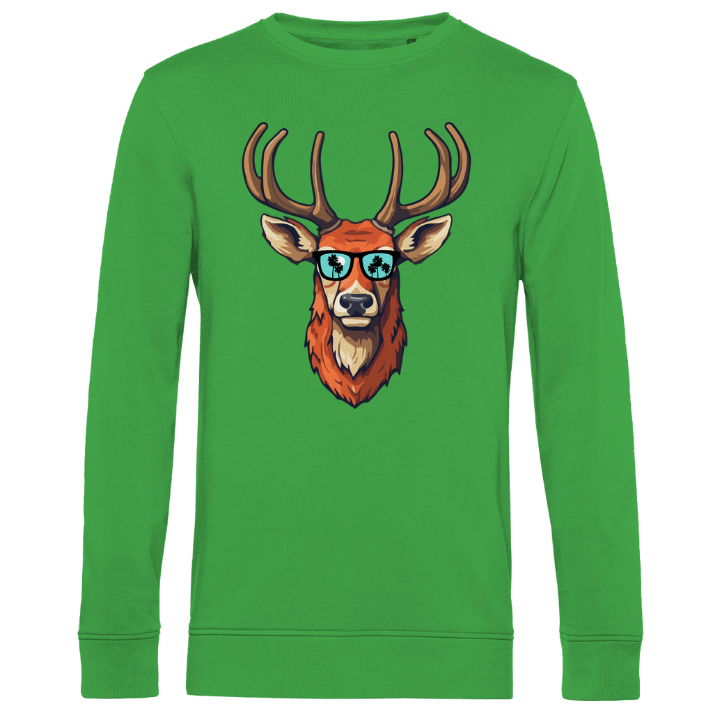 #001 Hirsch, Herren Premium Bio Sweatshirt