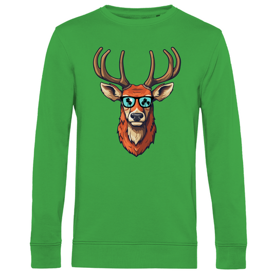 #001 Hirsch, Herren Premium Bio Sweatshirt