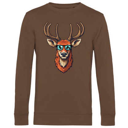 #001 Hirsch, Herren Premium Bio Sweatshirt