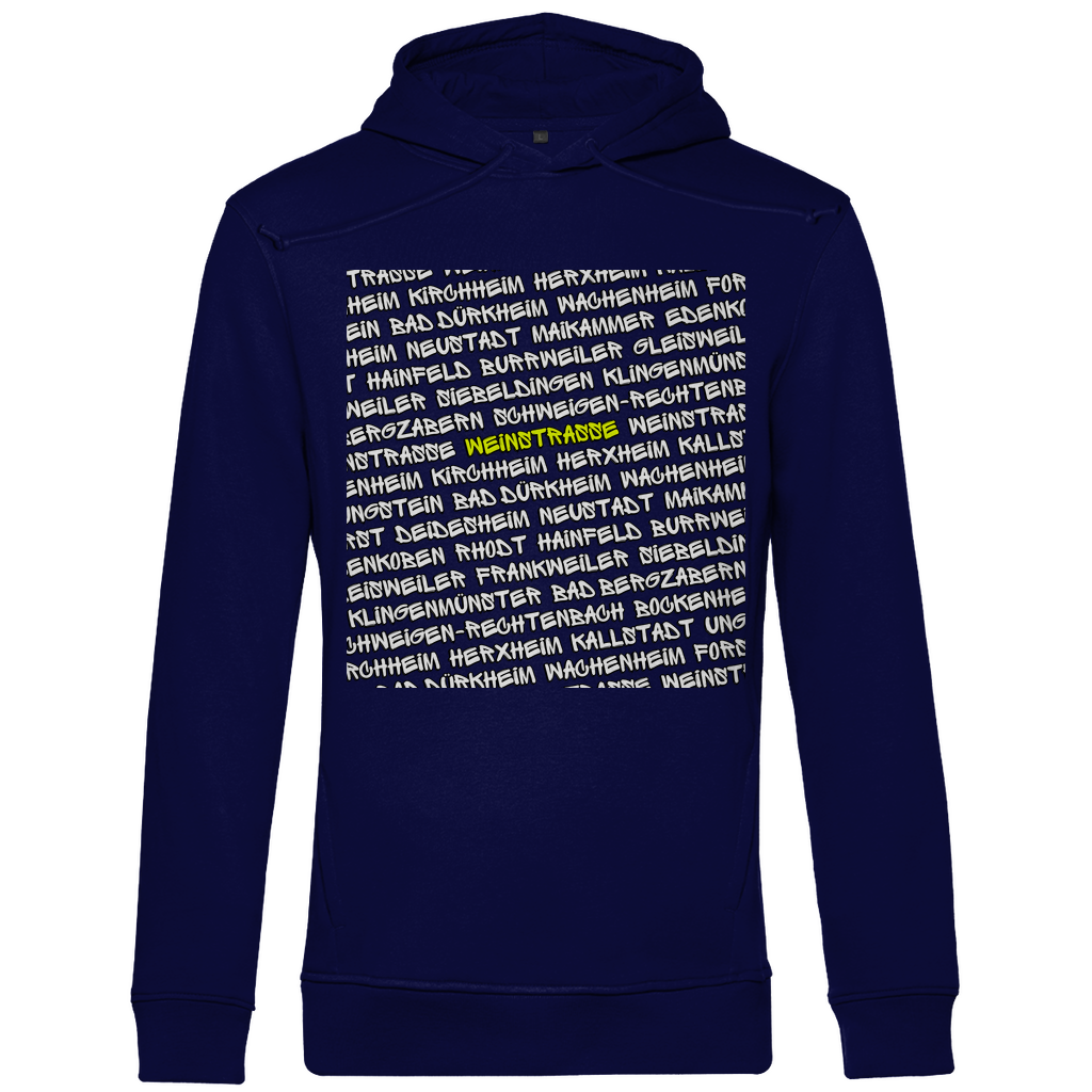 #001 Weinstraße, Herren Premium Bio Hoodie