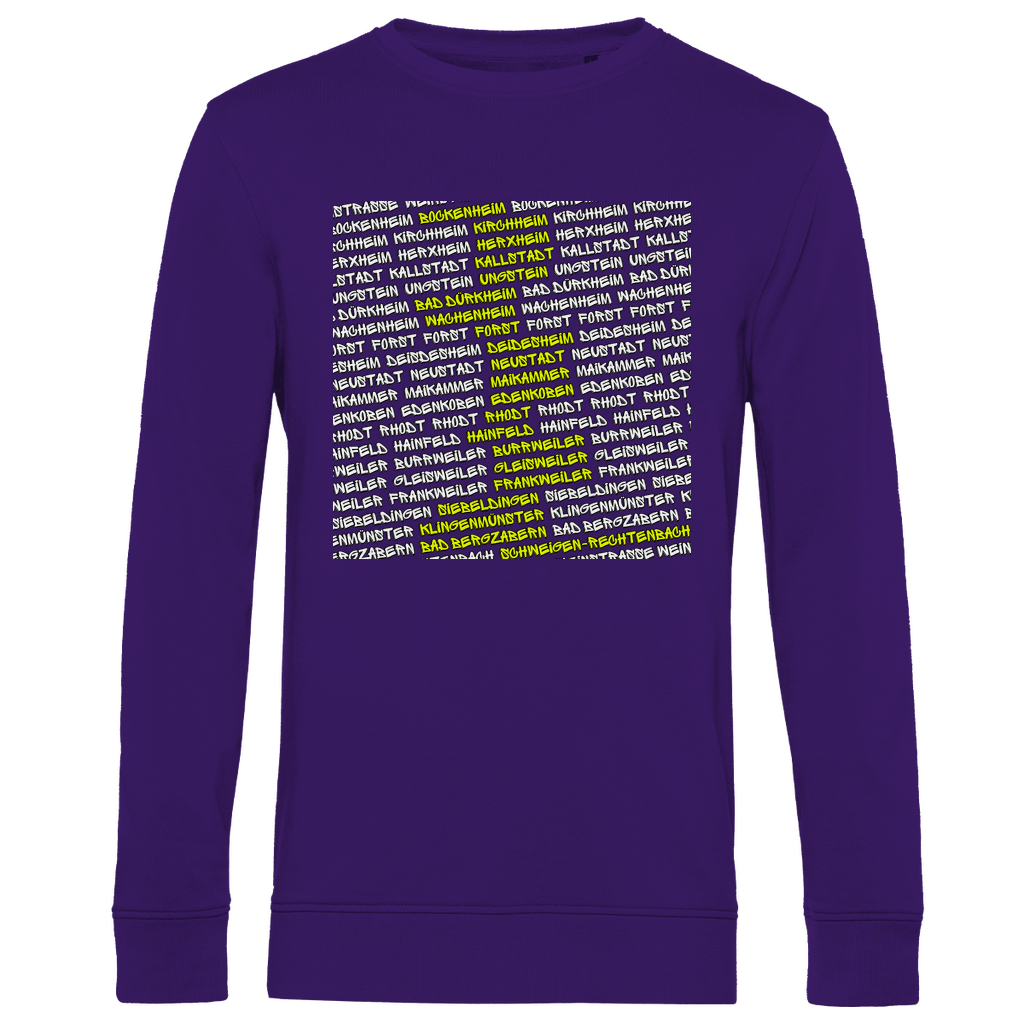 #002 Weinstraße, Herren Premium Bio Sweatshirt