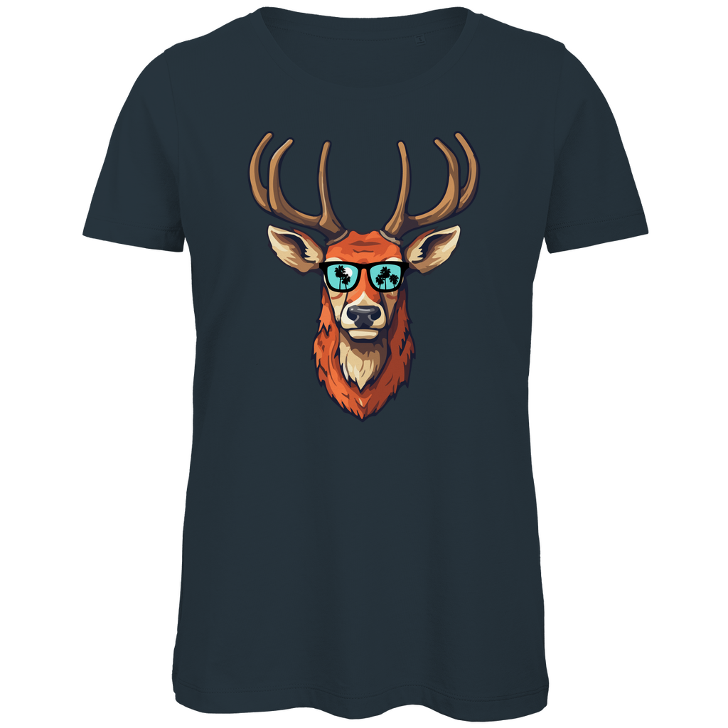 #001 Hirsch, Damen Premium Bio T-Shirt