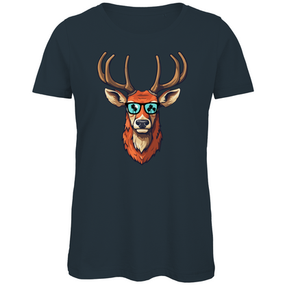 #001 Hirsch, Damen Premium Bio T-Shirt