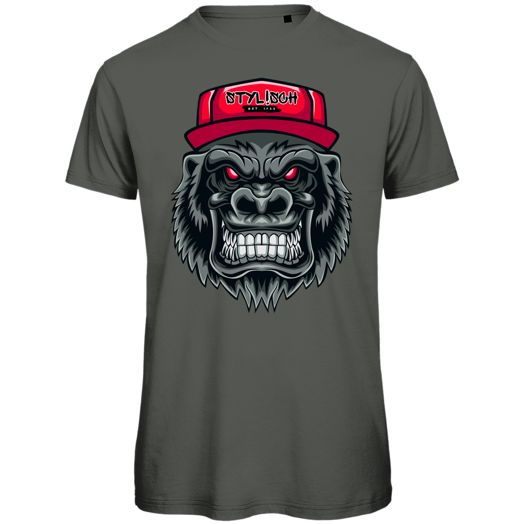 #002 Affe, Herren Premium Bio T-Shirt