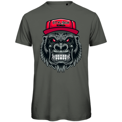 #002 Affe, Herren Premium Bio T-Shirt