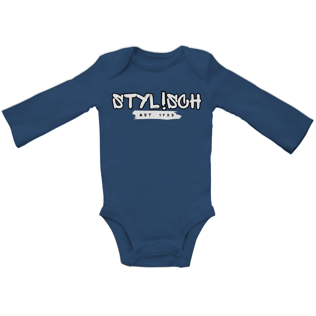 #002 STYLISCH, Baby Premium Bio Bodysuite, Langarm