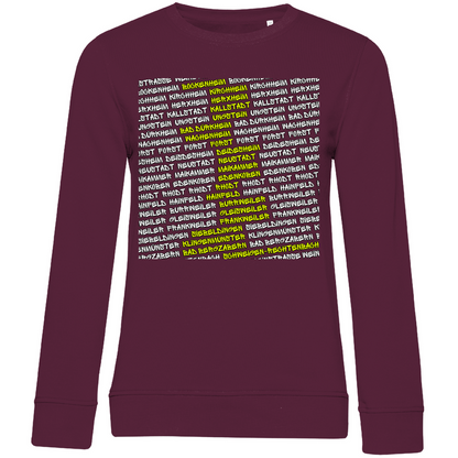 #002 Weinstraße, Damen Premium Bio Sweatshirt