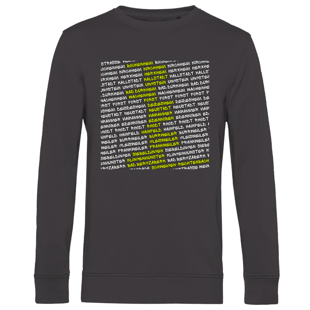 #002 Weinstraße, Herren Premium Bio Sweatshirt