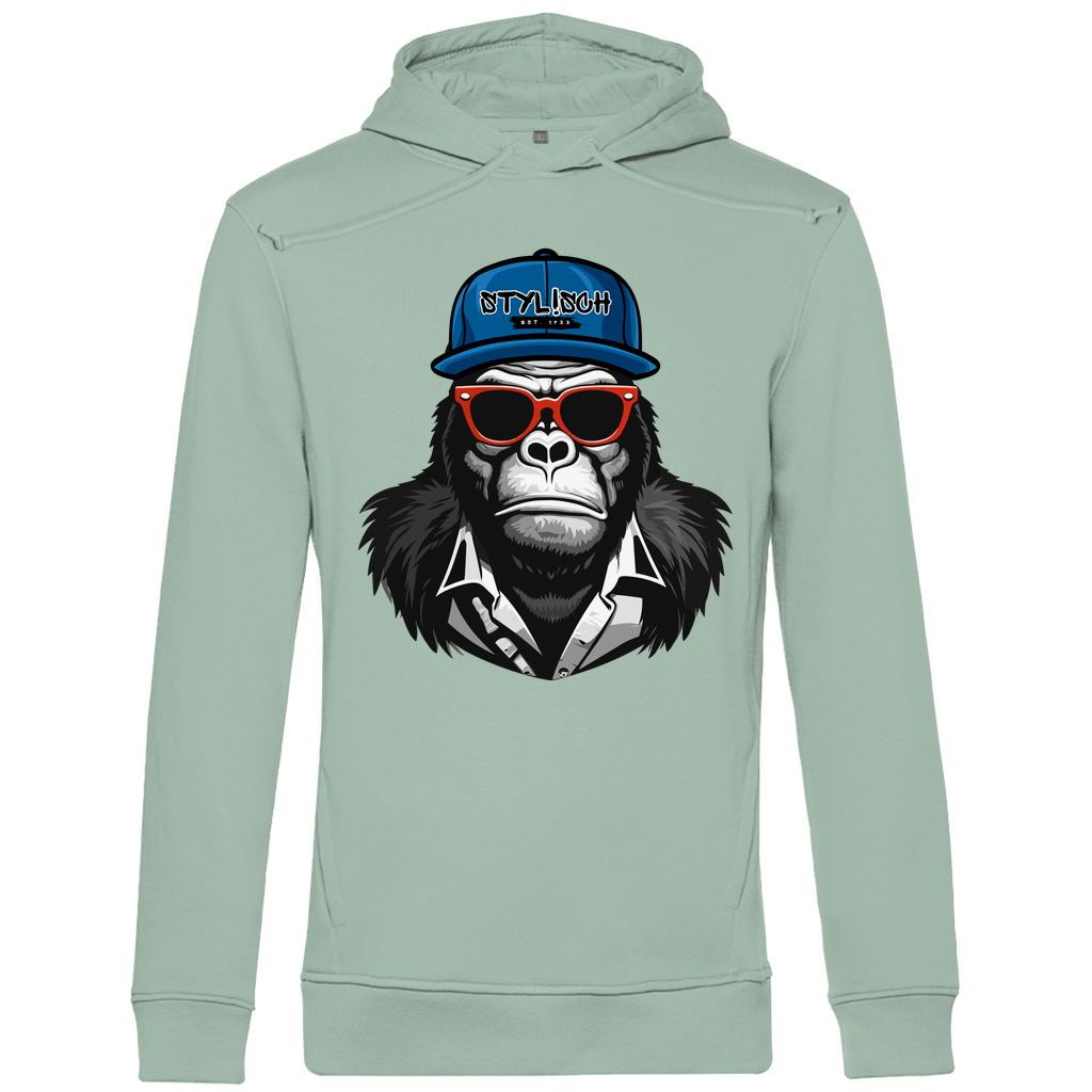 #001 Affe, Herren Premium Bio Hoodie