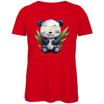 #001 Panda, Damen Premium Bio T-Shirt