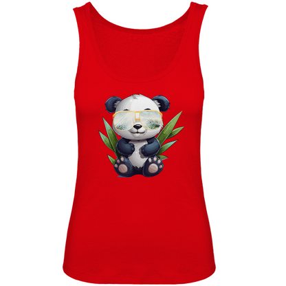 #001 Panda, Damen Premium Organic Tank Top