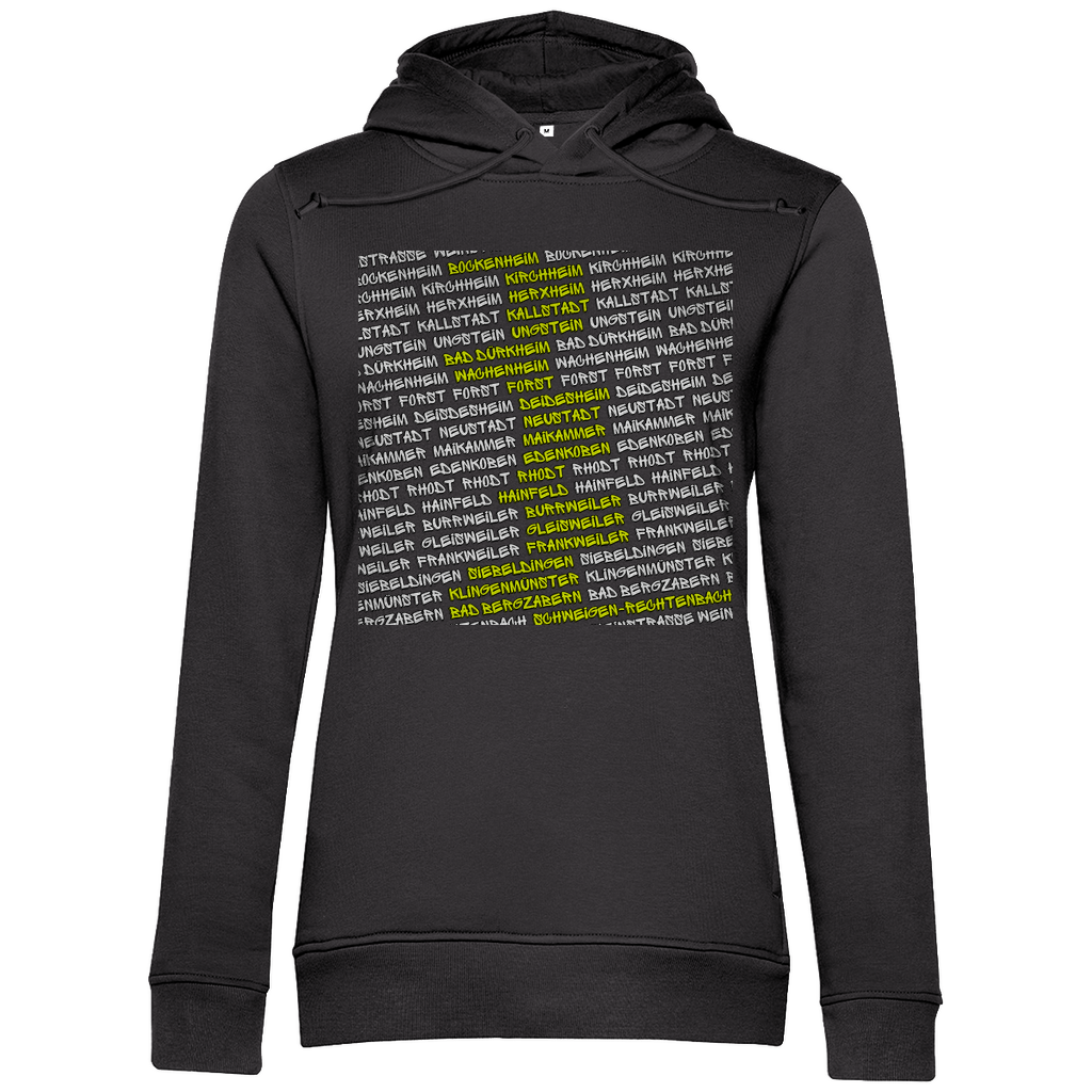 #002 Weinstraße, Damen Premium Bio Hoodie