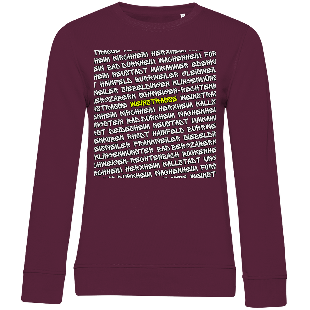 #001 Weinstraße, Damen Premium Bio Sweatshirt