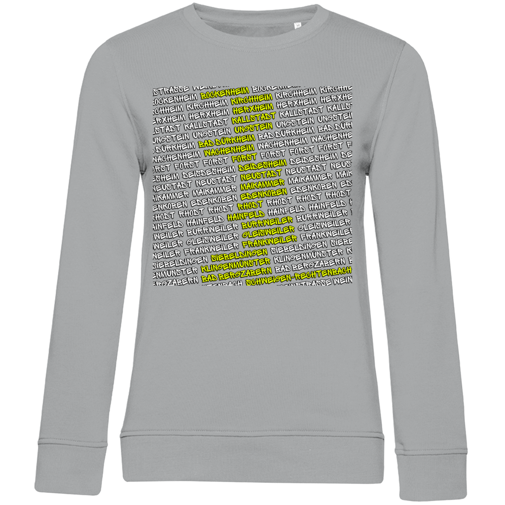 #002 Weinstraße, Damen Premium Bio Sweatshirt