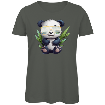 #001 Panda, Damen Premium Bio T-Shirt