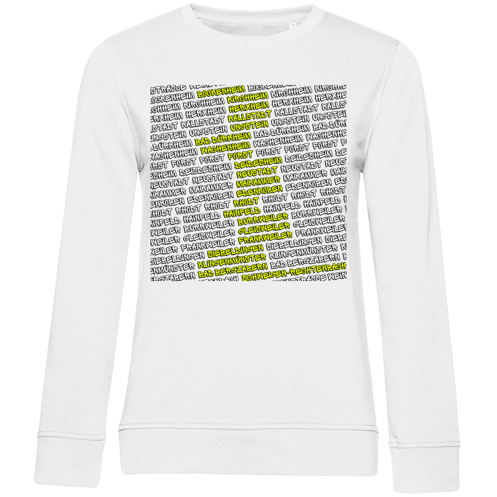 #002 Weinstraße, Damen Premium Bio Sweatshirt