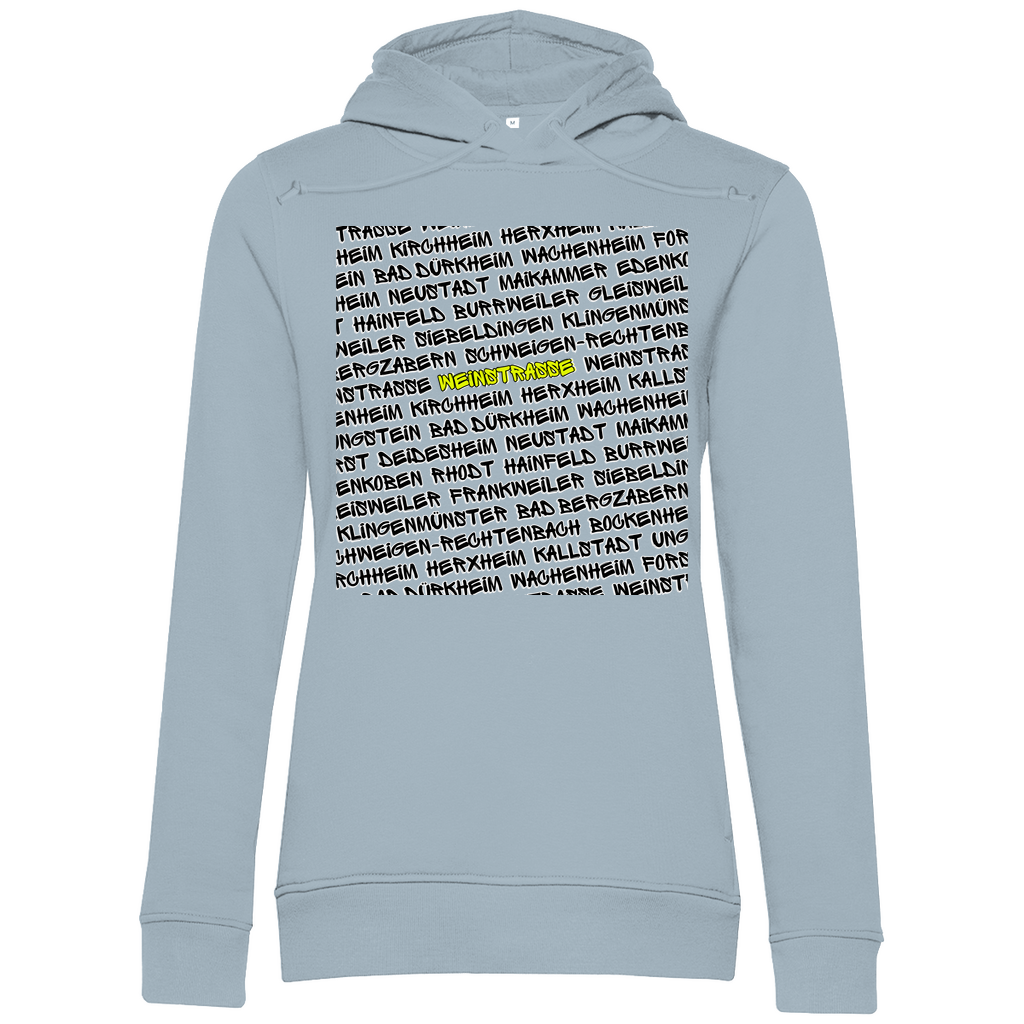 #001 Weinstraße, Damen Premium Bio Hoodie