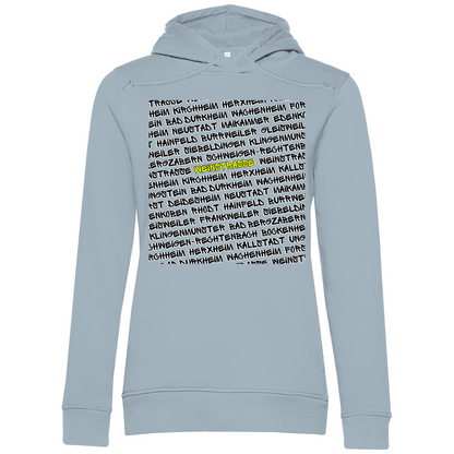 #001 Weinstraße, Damen Premium Bio Hoodie