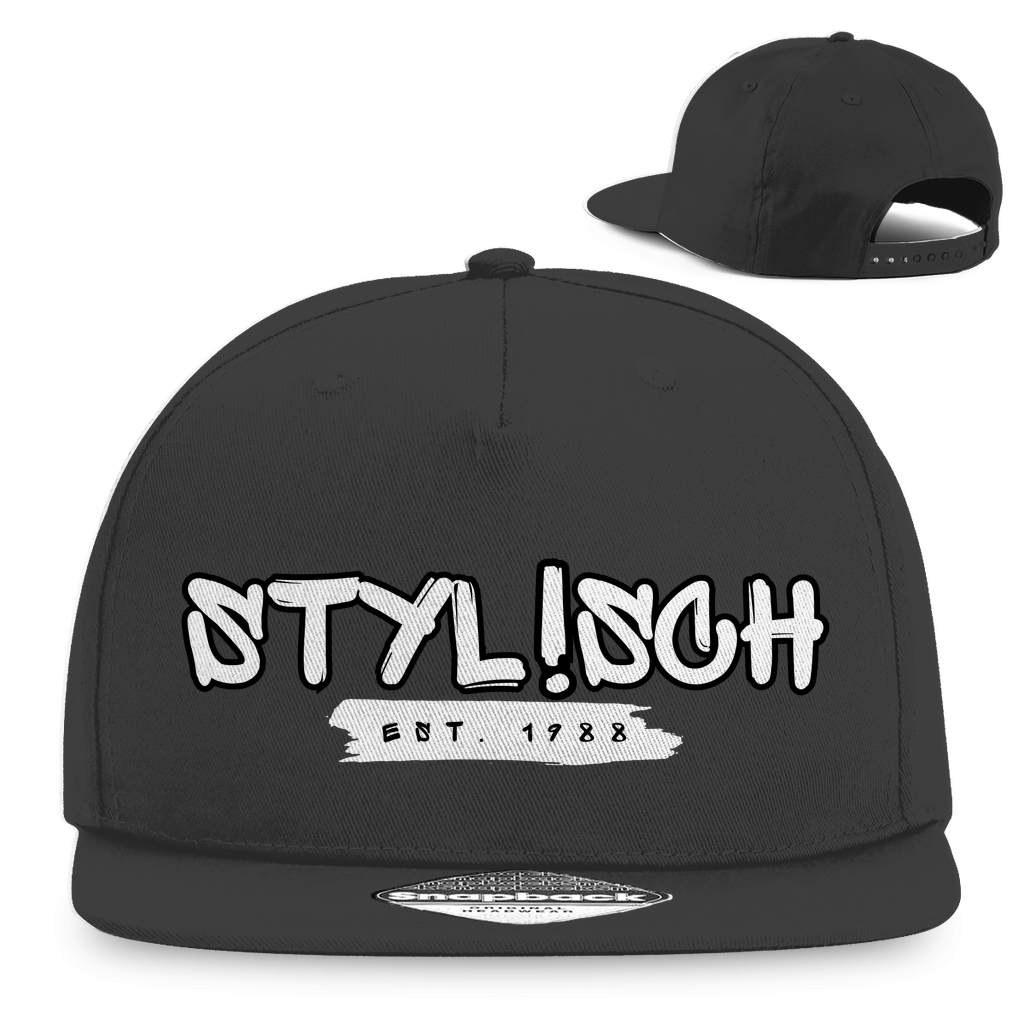 #002 STYLISCH, Snapback Rapper Cap