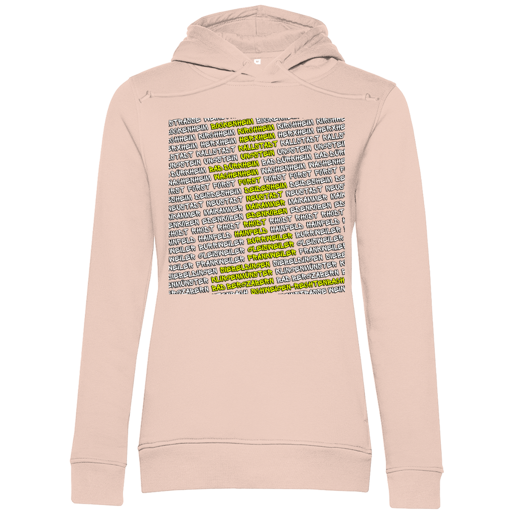 #002 Weinstraße, Damen Premium Bio Hoodie