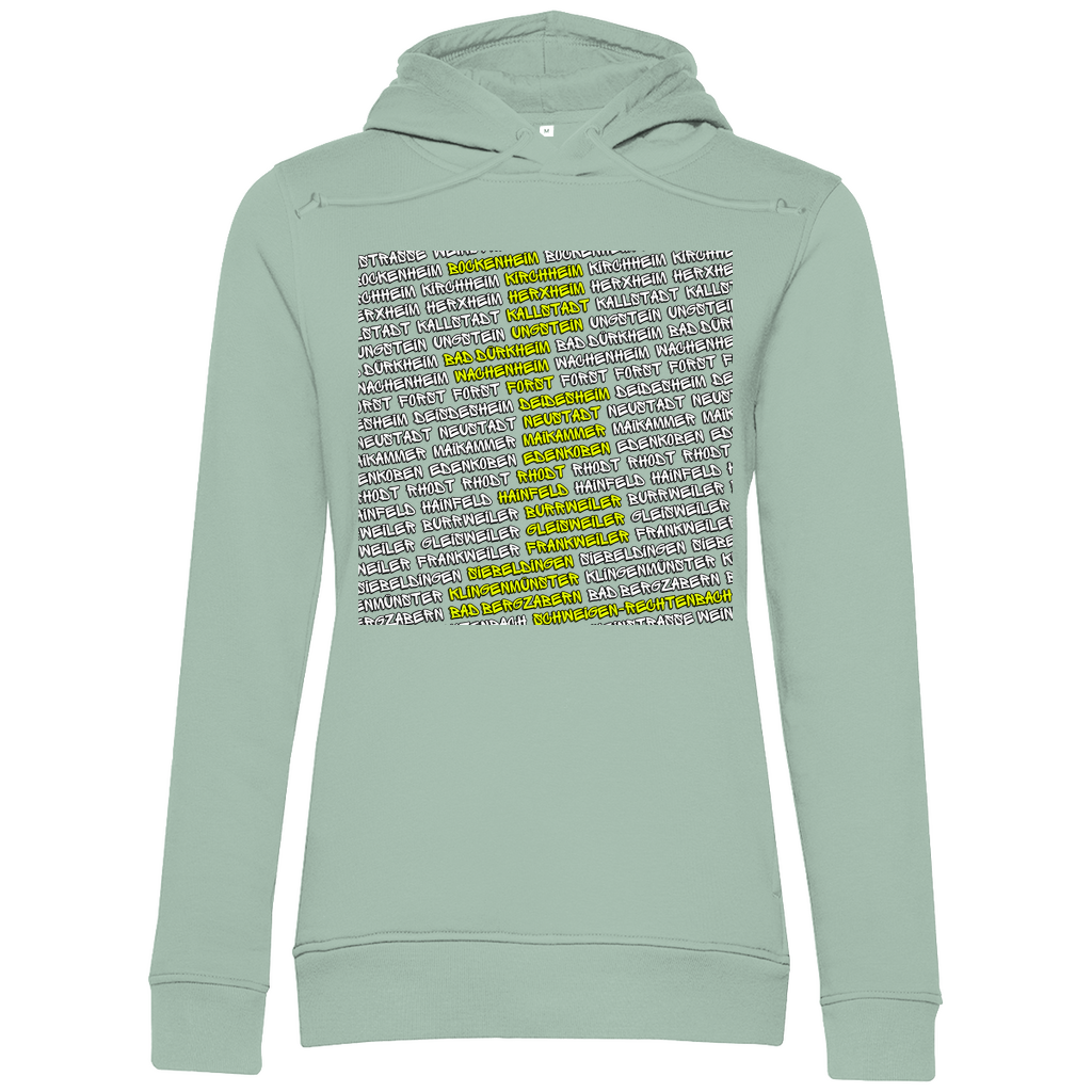 #002 Weinstraße, Damen Premium Bio Hoodie