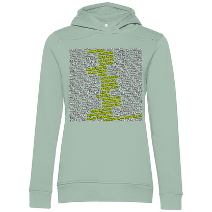 #002 Weinstraße, Damen Premium Bio Hoodie
