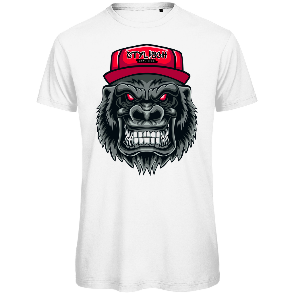 #002 Affe, Herren Premium Bio T-Shirt