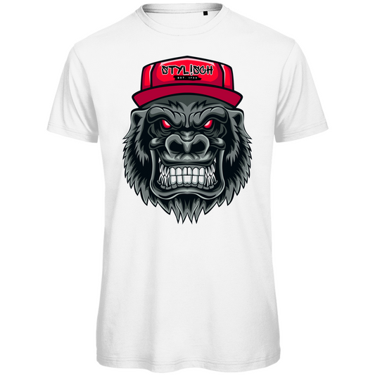 #002 Affe, Herren Premium Bio T-Shirt