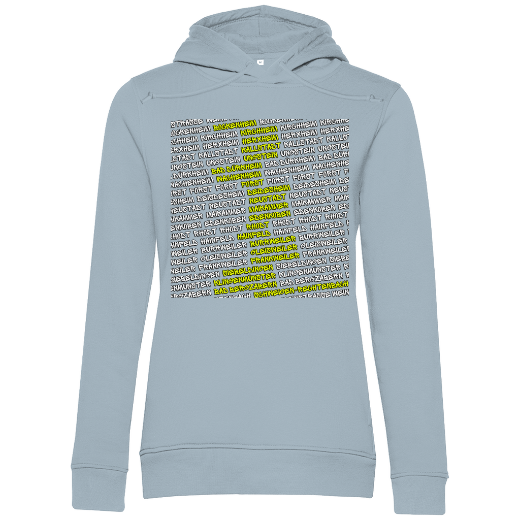 #002 Weinstraße, Damen Premium Bio Hoodie
