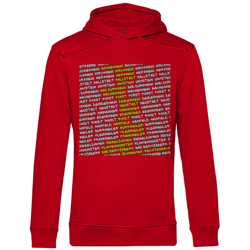 #002 Weinstraße, Herren Premium Bio Hoodie