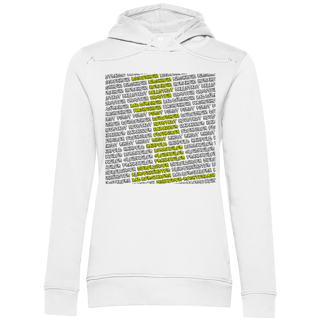 #002 Weinstraße, Damen Premium Bio Hoodie