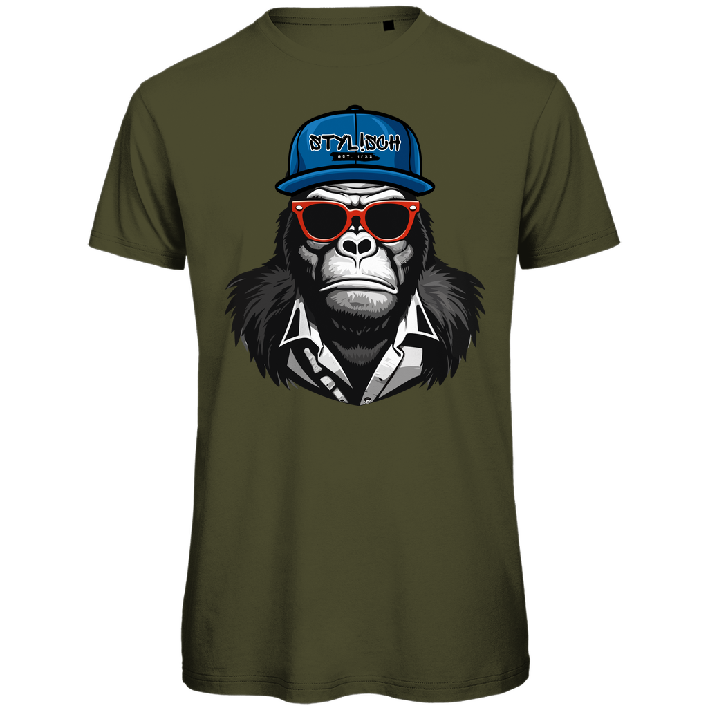 #001 Affe, Herren Premium Bio T-Shirt