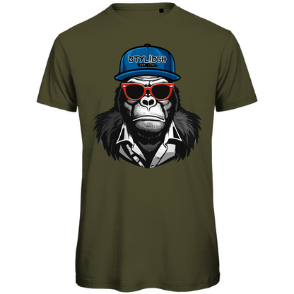 #001 Affe, Herren Premium Bio T-Shirt