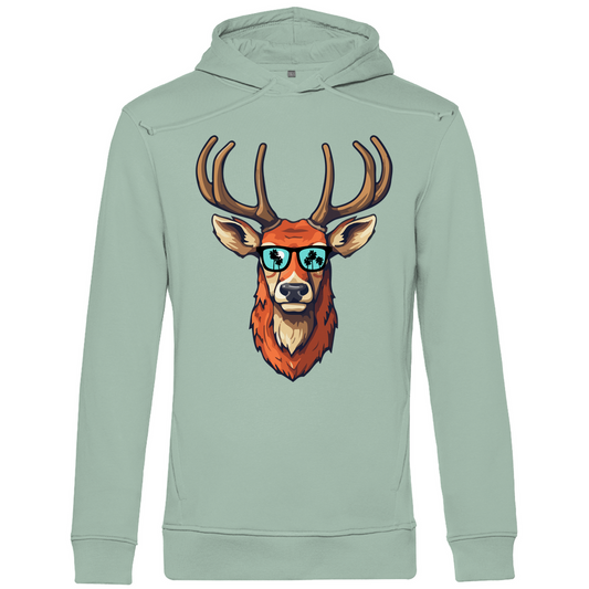 #001 Hirsch, Herren Premium Bio Hoodie