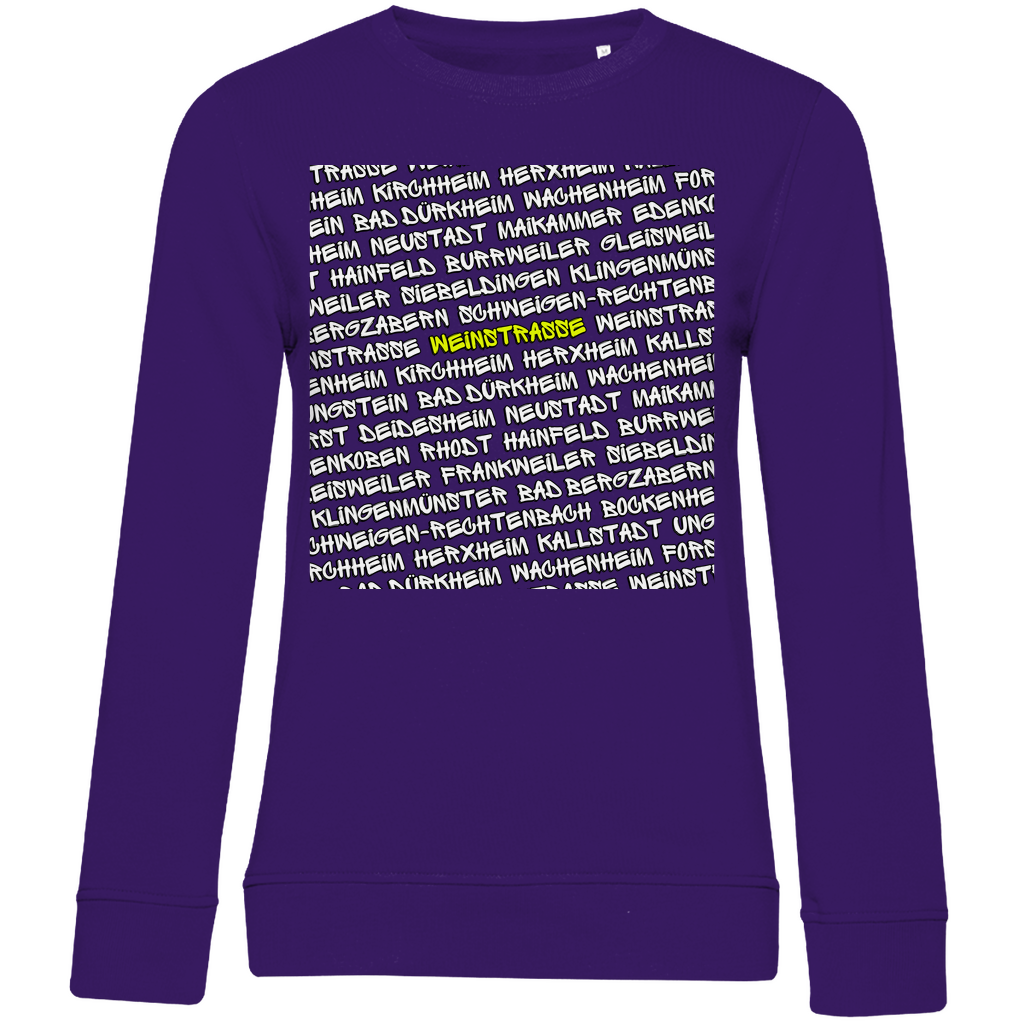 #001 Weinstraße, Damen Premium Bio Sweatshirt