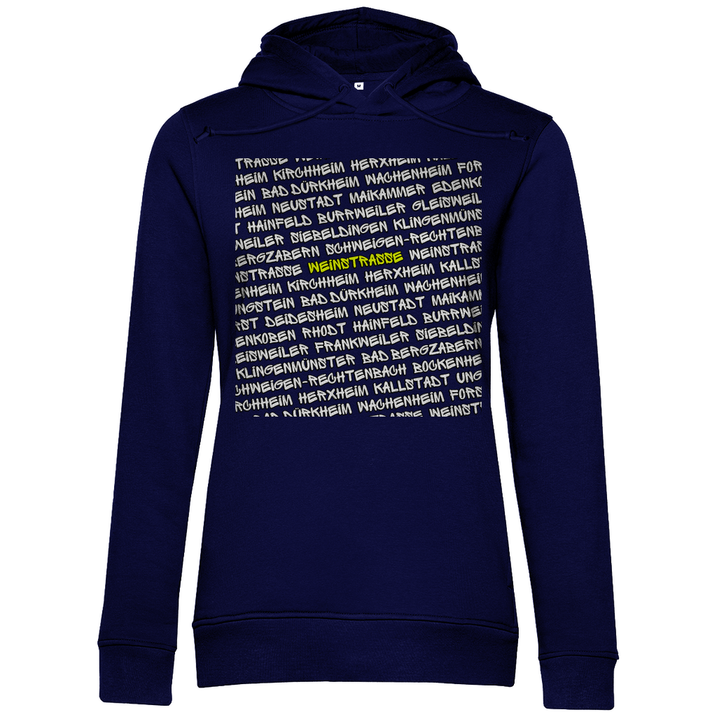 #001 Weinstraße, Damen Premium Bio Hoodie
