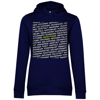 #001 Weinstraße, Damen Premium Bio Hoodie