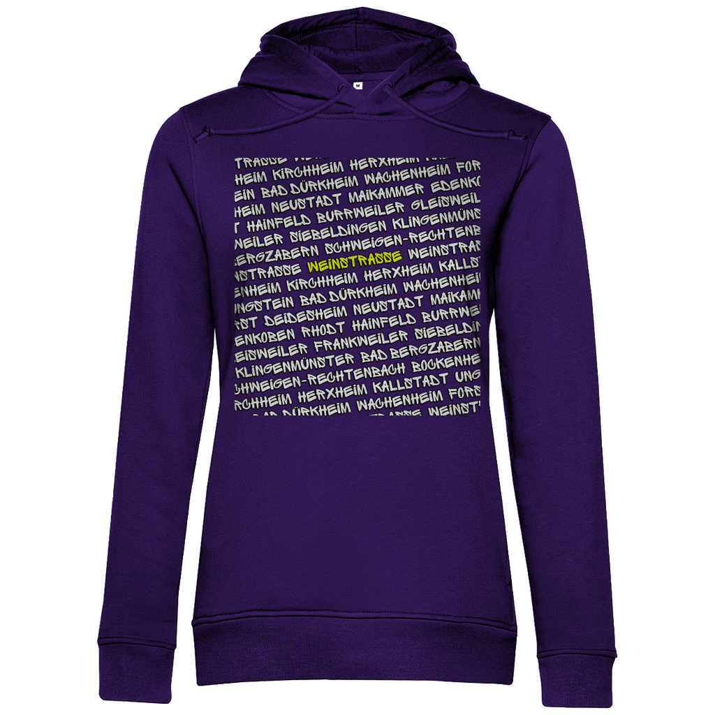 #001 Weinstraße, Damen Premium Bio Hoodie